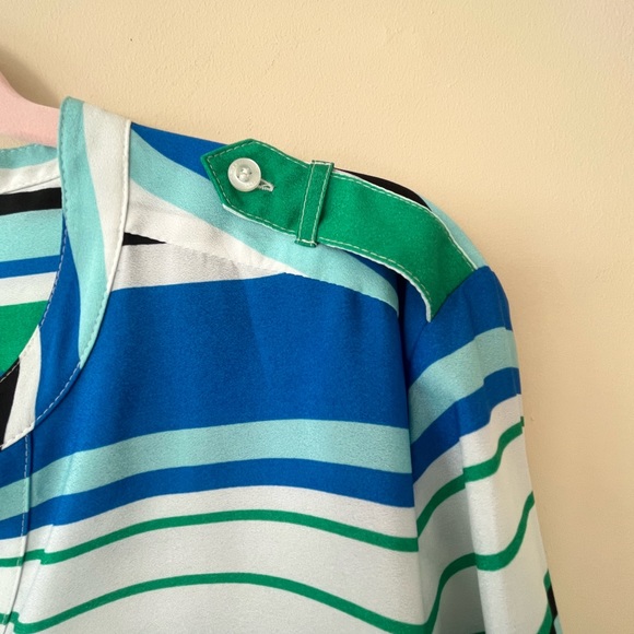 Calvin Klein Striped Blouse Size Large - Picture 6 of 6